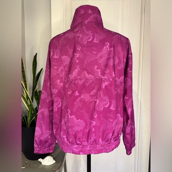 Women’s Reebok Printed Track Jacket small pink Print - Picture 9 of 16